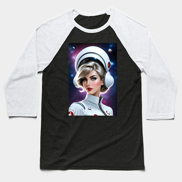 Space nurse art Baseball T-Shirt by Spaceboyishere